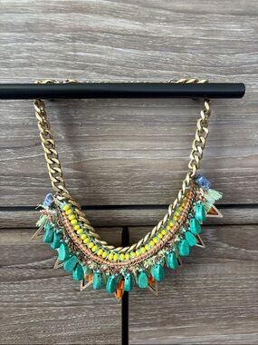 Zara beaded statement necklace